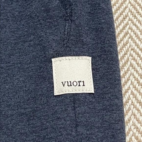 Vuori Halo Essential Cargo Wideleg Pants Midnight Heather Blue Small - Picture 11 of 16